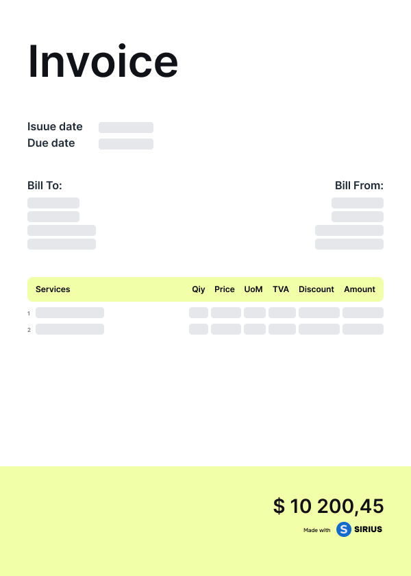 Invoice-yellow
